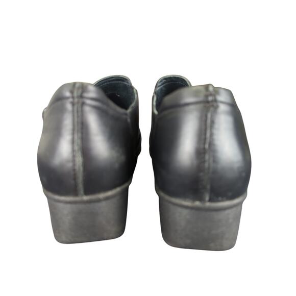 Dansko Lynn Comfort Shoes Black Leather Slip-on Booties Clogs EU 39 Casual Sz 9 - Picture 5 of 8